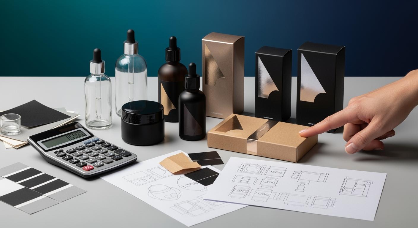What affects the unit cost of maatwerk Cosmetische verpakkingen
