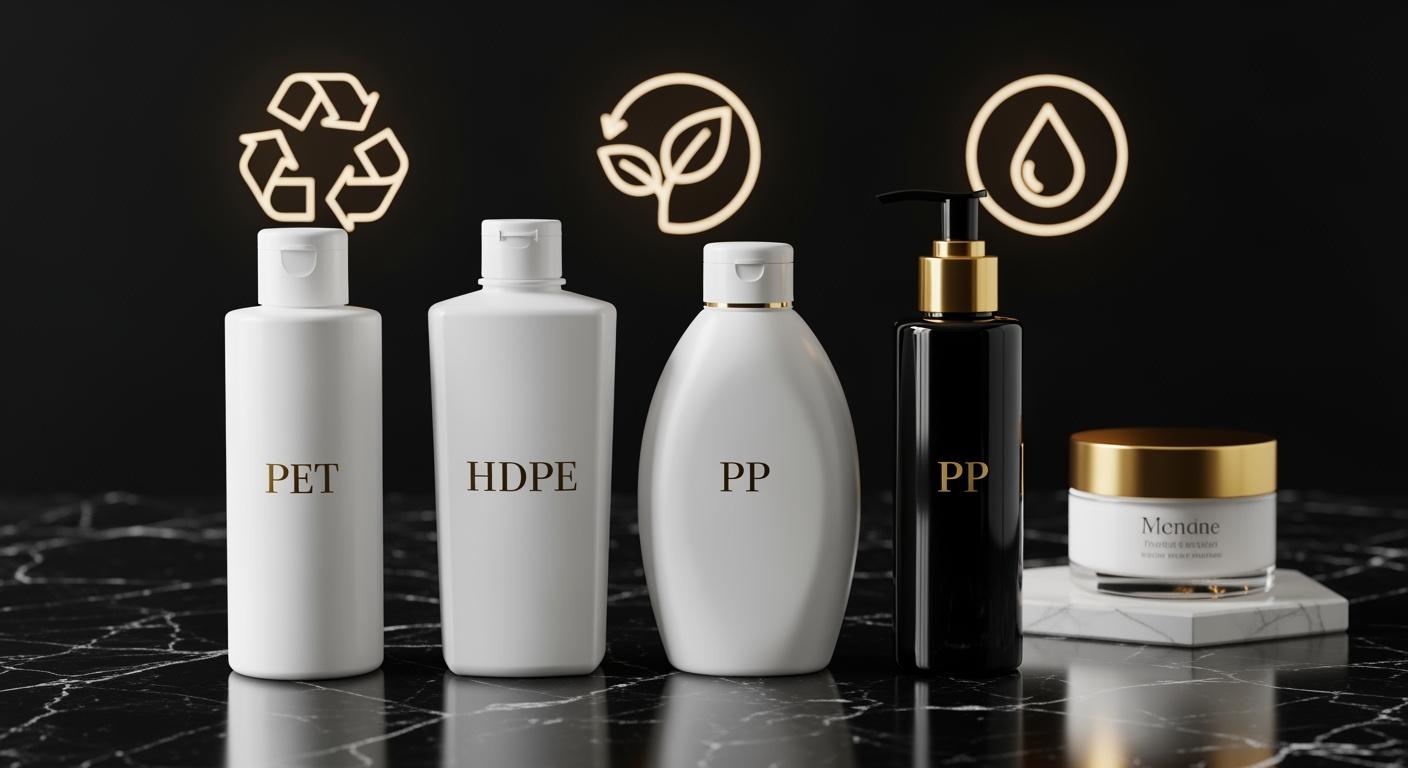 PCR Plastic Bottles for Cosmetics: PET, HDPE, and PP Options Explained