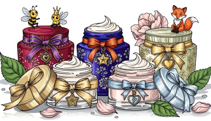 Glass Cream Jar Decoration Ideas for Premium Skincare Collections